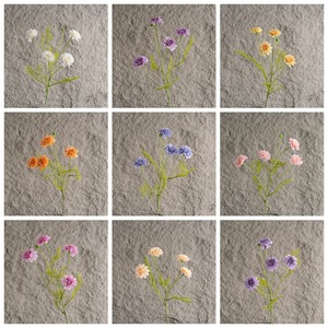 Flor de Crisantemo Artificial Liren, Rama Individual, Decoración de Interiores, Manualidades, Ramo de Boda, Estilo Ins - Product Image 3