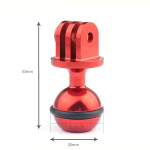 Action Cam Mount 25mm Ball Head Tripod <b>Clamp</b> <b>Quick</b> Release For GoPro Insta360 - Product Image 3