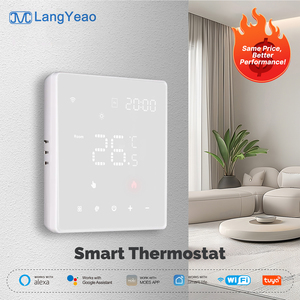 Termostato Inteligente WiFi LangYeao 16A para Caldera de Agua, Eléctrica y de Gas, Compatible con <span class=keywords><strong>Alexa</strong></span> y Google Home, Modo ECO Programable Semanalmente - Product Image 1