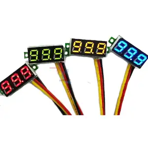 0.28 inch DC 0-100V 3-Wire Mini Gauge voltage meter Voltmeter LED Display Digital Panel Voltmeter Meter Detector Monitor Tools