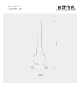 candle lamp charging <b>bedside</b> lamp, <b>table</b> decoration lamp for dining <b>table</b>, adjustable light desk lamp - Product Image 3