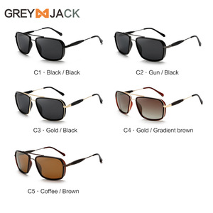 Gafas de Sol Polarizadas para Hombre Greyjack, Montura Metálica Negra TR, Protección UV400, Lentes TAC Tipo 3 - Product Image 5