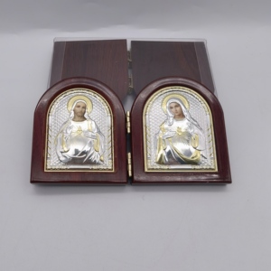 Suministros para Iconos de Iglesias Ortodoxas, Grabado en Plata, Metal Chapado en Oro, Modelo de una Sola Cara, Grabado de Ángel Pintado, Navidad - Product Image 5