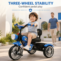Adorable mini-vélo unisexe pour enfants, tricycle en plastique pour enfants de 5 à 7 ans, jouet à roulettes avec musique et éclairage, vente à prix réduit en Chine