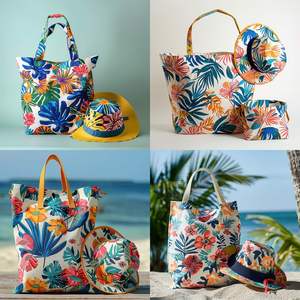 Bolso de Mano de Viaje para Verano 2024 con Logotipo Personalizable, Sombrero Fedora de Playa para Mujer al por Mayor con Cierre de Cremallera y Dos Asas - Product Image 3