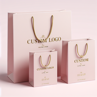 Sacs de shopping de luxe écologiques personnalisés pour parfums, bijoux, emballages cadeaux, petits sacs en papier avec votre propre logo, imperméables et réutilisables