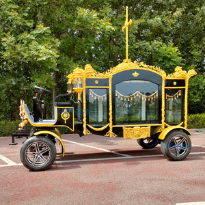 Carroza Fúnebre Eléctrica de Estilo Europeo Tradicional, Negra, con Remolque, Venta Especial, Transporte Especial - Product Image 2