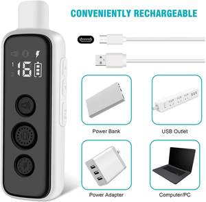 थोक रिचार्जेबल वाटरप्रूफ कुत्ते इलेक्ट्रिक शॉक कॉलर छोटे मध्यम बड़े कुत्ते रिमोट के साथ छाल नियंत्रण प्रशिक्षण - Product Image 5