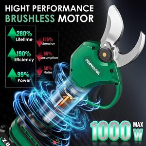 Tijeras de <span class=keywords><strong>Podar</strong></span> Eléctricas Inalámbricas de 21V con Batería, Herramienta de Jardín con Mango de Goma, Tijeras de Jardinería y Poda - Product Image 4