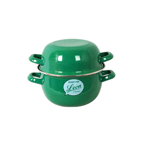 18cm 20cm 26cm Restaurant Hotel Blue OEM Wholesale Vintage Customized Color Deep Enamel Sellfish <strong>Mussels</strong> Seafood Cooking <strong>Pot</strong> - Product Image 3