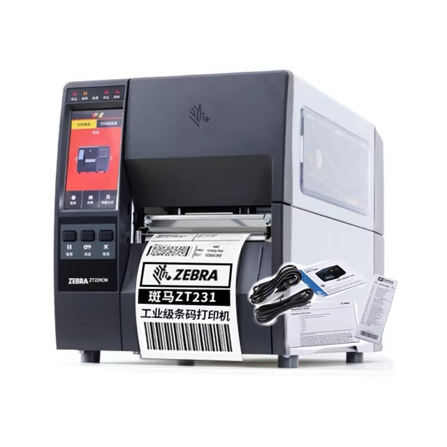 Original Zebra ZT231 Thermal Transfer Barcode Label Imprimante Light Industrial Sticker Printer 203dpiI 300dpi USB Impresora