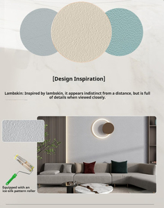 <span class=keywords><strong>Peinture</strong></span> d'art de <span class=keywords><strong>velours</strong></span> de soie de satin moderne Revêtement de <span class=keywords><strong>velours</strong></span> respectueux de l'environnement à base d'eau d'intérieur - Product Image 4