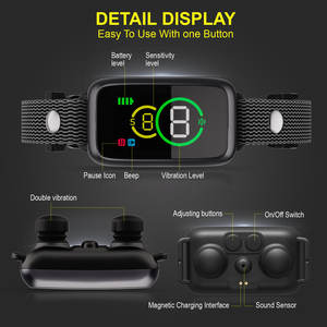 Bestseller Automatische Oplaadbare Schorskraag Voor Kleine Honden Smart Dog Training Apparaat Custom Kleuren Geen <span class=keywords><strong>E</strong></span>-Shock Of Schade - Product Image 3