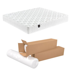 Matelas à ressorts enroulable King Queen Size durable, moderne, pour hôpital, appartement, hôtel, en mousse matelassée douce et confortable tricotée 300g/m² - Product Image 1