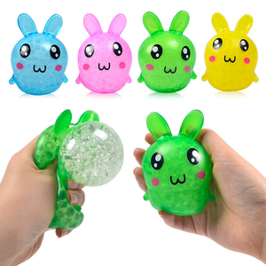 Easter Rabbit Squishy Soft TPR <b>Squeeze</b> <b>Ball</b> Decompression Anti-Compression Venting Stress Relief Kids Game Toy - Product Image 3