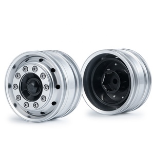 Jantes avant Beadlock en alliage métallique pour camion tracteur RC <span class=keywords><strong>1</strong></span>/<span class=keywords><strong>14</strong></span> T a 56, pièce de mise à niveau pour véhicule tout-terrain - Product Image 1