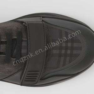 נעלי ספורט וינטג 'יוקרה דפוס משובץ עור עבה מעצב בלבד - Product Image 6