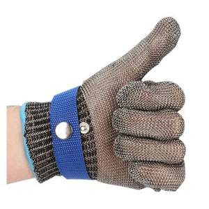 Gant de découpe en maille métallique en acier inoxydable 304L 316L haute résistance pour le travail du bois - Product Image 6