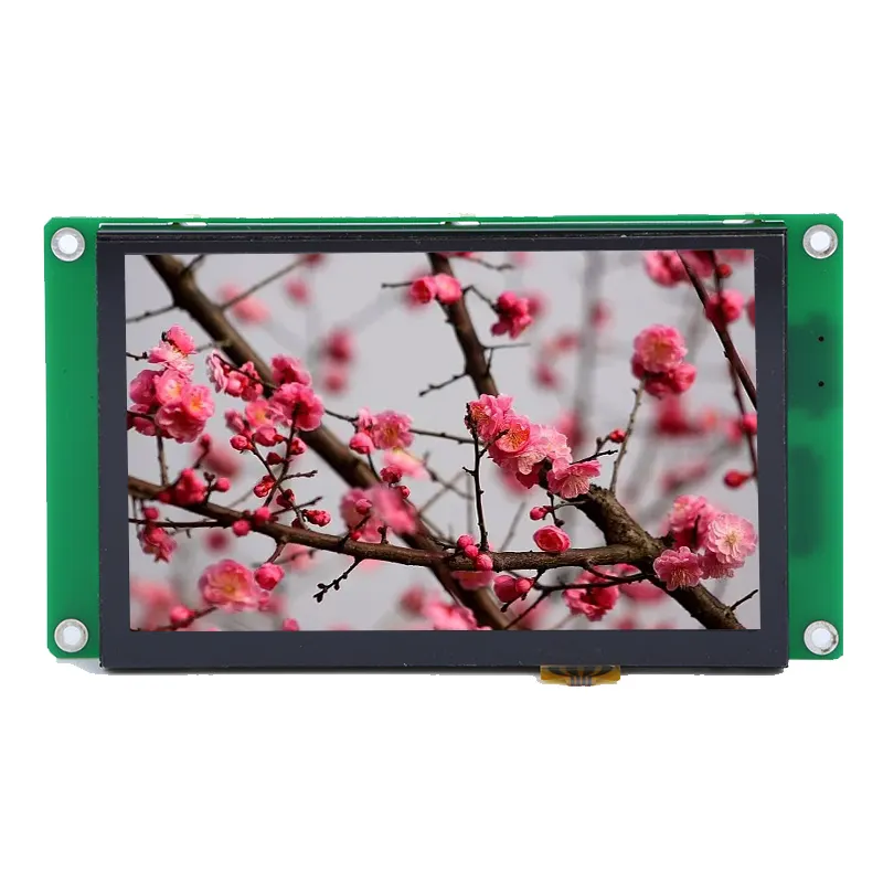 עלות נמוכה מודולי תצוגת מגע LCD חכמים 4.3 אינץ' 7 אינץ' Hmi Tft מודול סידורי למכשירים תעשייתיים שונים