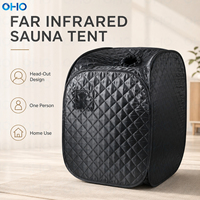 Tente de sauna infrarouge personnelle OHO avec chaise pliante pour la relaxation à domicile