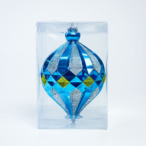 Ornement de Noël de luxe de style islamique de haute qualité avec paillettes, boule suspendue métallique de 6 cm, décoration - Product Image 3