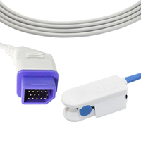 Sonde médicale certifiée CE, série BSM, capteur de SpO2 à pince digitale pour adulte, réutilisable, 3 mètres, 14 broches