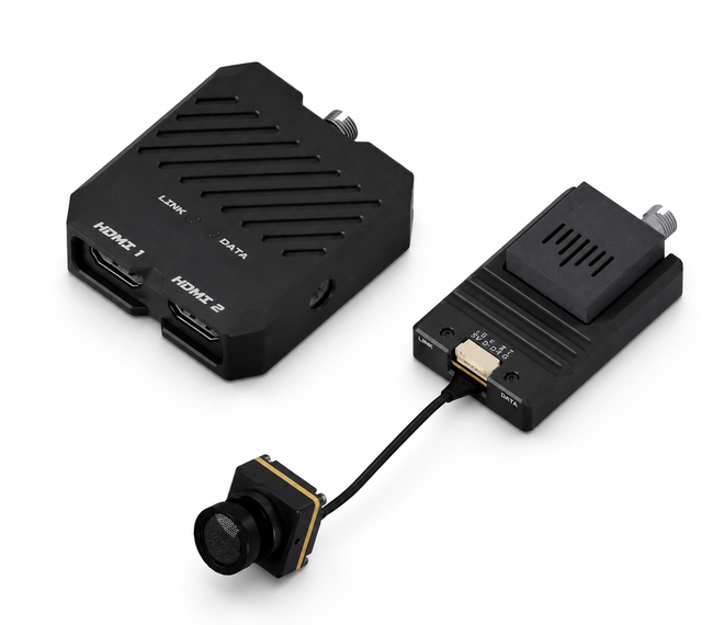 1080P HD Link Video Long Distance Transmission System 80KM+ Sky Module Terminal Ground Module Optic Fiber FPV FC Connector