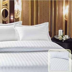 Linge de lit d'hôtel 3 étoiles, drap de lit, ensemble de literie de luxe blanc, ensemble de draps, 100% coton - Product Image 5