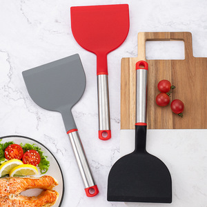 <b>Silicone</b> Spatula With Stainless Steel Handle Nonstick Kitchen <b>Tool</b> For Pancake Cooking - Product Image 3
