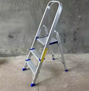 Marchepied de cuisine en aluminium au design moderne avec main courante, échelle pliante antidérapante pour une position debout sûre dans les appartements - Product Image 5
