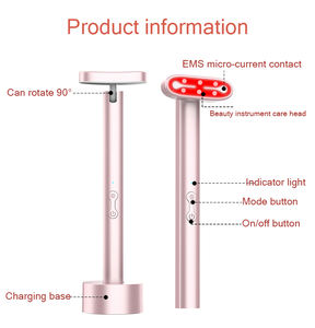 Fabrik 7-Farben Beauty Massage Hautpflege Zauberstab Tragbare Red Glow Therapie für Augen lifting Falten entferner Müdigkeit Linderung von Dunkelheit - Product Image 2