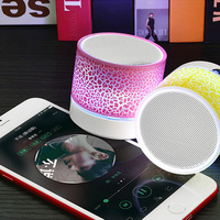 Mini haut-parleur sans fil avec LED, carte TF, USB, caisson de basses portable, colonne de son MP3 pour PC, téléphone portable
