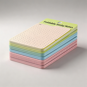 Blocs-notes adhésifs pliables Sheng Kang, 4 couleurs, avec motif de grille à points, pour l'étude, le bureau, la papeterie - Product Image 2