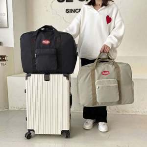 Sac de voyage week-end en tissu Oxford grande capacité personnalisé, pliable et extensible, pour homme, avec compartiment à chaussures - Product Image 4