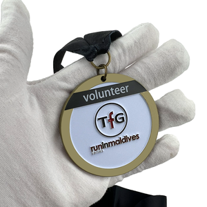 HyperCrafts Metaalbewerkingsfabriek Op Maat Gemaakt Vorm Op Maat Gemaakt Logo Sport Marathon Race Medaille - Product Image 2