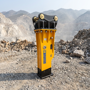 Martillo Hidráulico Tipo Caja para Excavadora de 11-16 Toneladas - Amarillo, Origen Shandong, Herramienta de Demolición Silenciosa con 1 Año de Garantía - Product Image 1