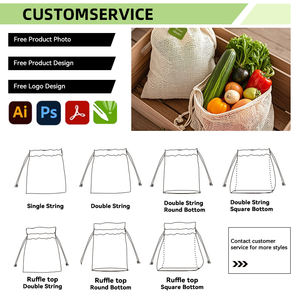 Custom Cotton Canvas Drawstring Dust <strong>Bag</strong> With Logo Plain Muslin Storage Pouch Eco Friendly Packaging - Product Image 6