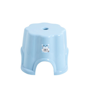 Tabouret de bain en plastique pour adultes et enfants, petite taille, en PP, couleur bleue - Product Image 1