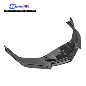 Splitter de pare-chocs avant en fibre de carbone visible style DK pour Lamborghini Revuelto - Product Image 1