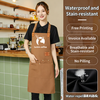 Barista, Fleuriste, Barbier, Coiffeur, Artiste floral, Restaurant, Bar, Vêtements de travail, LOGO personnalisé, Tablier en toile