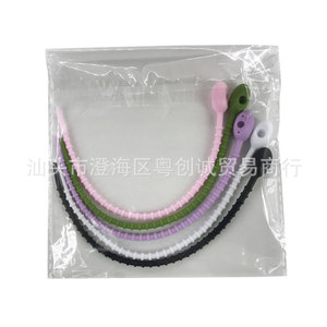 Colorful Soft Silicone Tadpole Cable Ties Set Releasable For Earphone Data Cables Organizer Daily Use - Product Image 5