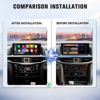 Caja de interfaz Viknav Linux para Lexus LX570 2009-2021, decodificador inalámbrico CarPlay, Android Auto, navegación GPS, radio original del coche