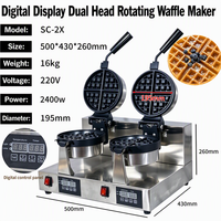 Gaufrier professionnel en acier inoxydable de qualité alimentaire, simple ou double tête, écran tactile numérique, garantie 1 an pour usage domestique