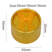 Boîte à bijoux cylindrique rigide élégante avec emballage en papier écologique pour bagues et boucles d'oreilles