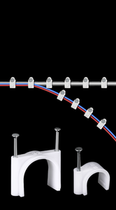 Pinces de câble électrique rondes réglables en plastique Pinces de câble plates Pinces de câble de <span class=keywords><strong>fixation</strong></span> de fil en plastique - Product Image 4