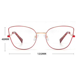 2025 Nieuwe Ontwerp Premium Optische Bril Voor Vrouwen <span class=keywords><strong>Cat</strong></span> <span class=keywords><strong>Eye</strong></span> Designer Comfortabele Metalen Receptframes Groothandel - Product Image 3
