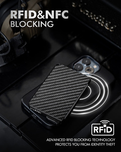 Thumbs-Up Fabriek Custom Koolstofvezel Korte Rfid Nfc Blokkerende Metalen Aluminium Waterdichte Minimalistische Slanke Design Geld Clip Portemonnee - Product Image 6