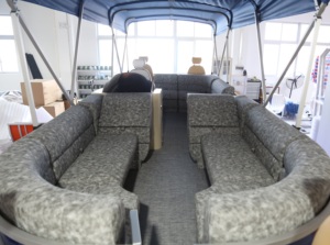 Nuovo Yacht di Lusso Tritoon Pontoon con Sedili, Casa Galleggiante per la Pesca in Vendita Vicino a <span class=keywords><strong>Te</strong></span> - Product Image 6