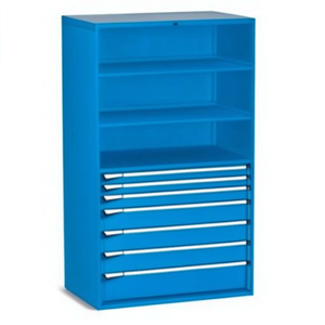Fami Master Key Comfort Drawer <b>Cabinet</b> 7 Drawers 1190x726x2000 Mm Dark <b>Grey</b> Ral7000 Tool Storage - Product Image 2