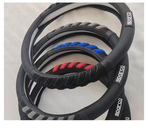 Fundas de Volante de Cuero <span class=keywords><strong>Sparco</strong></span> de 38-40CM Compatibles con Toyota, Mercedes Benz, Audi, Tacoma, A5, Camry, A6, Z4, Highlander - Product Image 4
